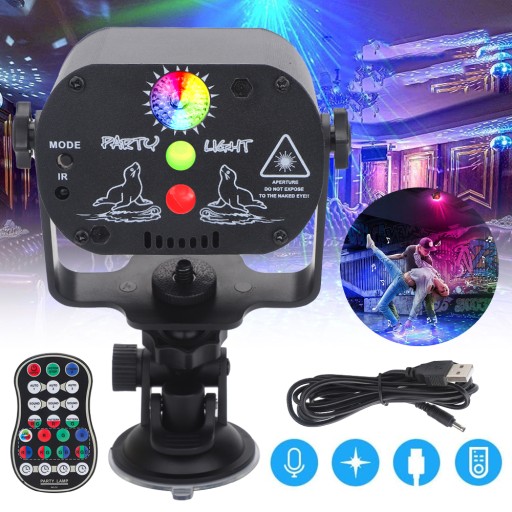 Светодиодные сценические светильники RGB DISCO Beam Projector