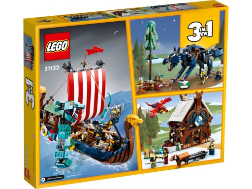 LEGO 31132 CREATOR КОРАБЛЬ ВИКИНГОВ И ЗМЕЯ МИДГАРДА