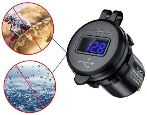 РАЗЪЕМ USB QC 3.0 ВОЛЬТМЕТР PLASTIC TOUCH Z