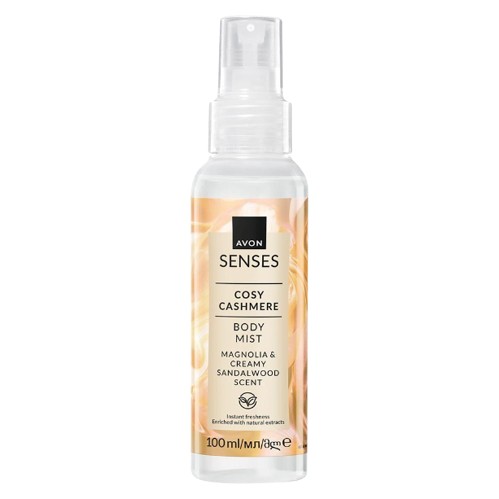 Спрей для тела AVON Senses Cosy Cashmere Magnolia Sandalwood 100 мл