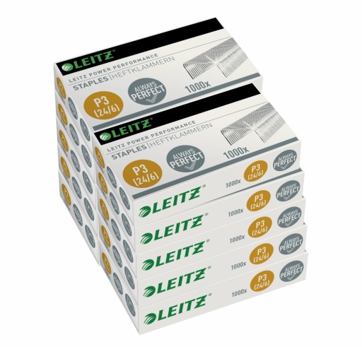 Скобы Leitz Power Performance 24/6 1000шт х5