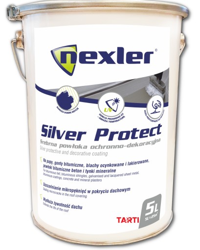 NEXLER Silver Protect Изоляционно-декоративное покрытие 5л для кровли
