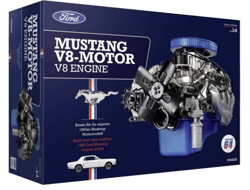 Модель двигателя Ford Mustang V8 для сборки - Световые и звуковые эффекты