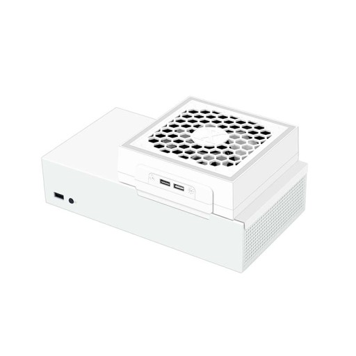 Охлаждающий вентилятор со светодиодной подсветкой RGB для Xbox Series S — белый