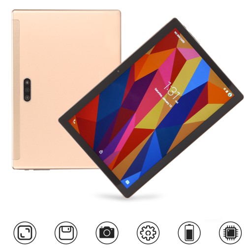 Планшет 10,1 дюйма, HD IPS-дисплей, 6 ГБ ОЗУ, 128 ГБ ПЗУ, две SIM-карты, восьмиядерный процессор, 13 Мпикс.
