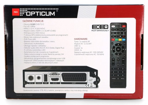 ТВ-тюнер-декодер DVB-T2 H.265 HEVC для телевидения и кабельного телевидения DVB-C