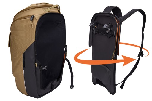 Thule Paramount 26 plecak sakwa rowerowa Nutria