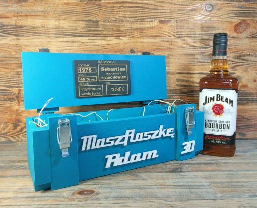 SKRZYNKA PERSONALIZOWANA IMIĘ NIEZBĘDNIK URODZINY
