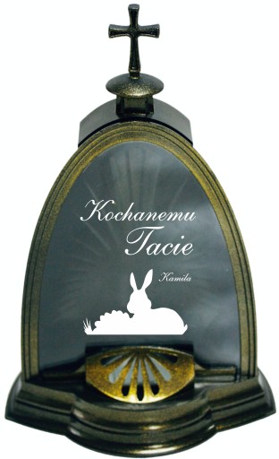 ZNICZ LAMPION kapliczka z GRAWEREM dla Mamy Taty