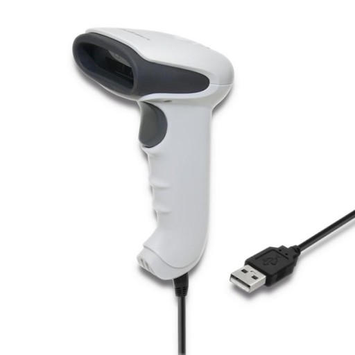 1D-считыватель штрих-кодов | ПЗС | USB | Белый