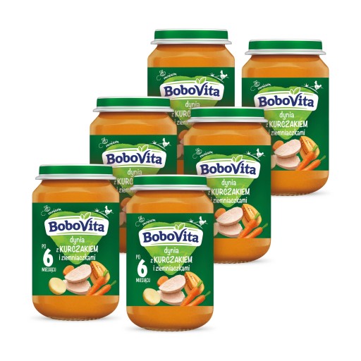 БобоВита Тыква с курицей и картофелем 6х190г