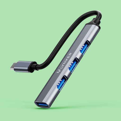 ХАБ USB-C 3.0 — USB 3.0 — 4 ПОРТА USB — РАЗДЕЛИТЕЛЬ / АДАПТЕР / РАЗДЕЛИТЕЛЬ
