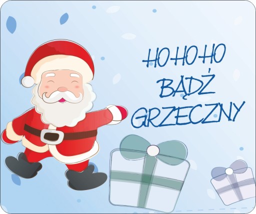 PODKŁADKA POD MYSZKĘ NA BIURKO MYSZ PREZENT ŚWIĄTECZNY MIKOŁAJA ŚWIĘTA Ś28