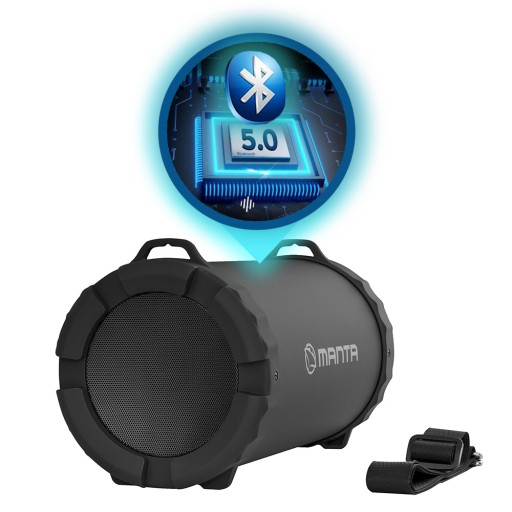 ПОРТАТИВНЫЙ БЕСПРОВОДНОЙ БУМБОКС BLUETOOTH ДИНАМИК MANTA SPK204FM FM ТРУБКА