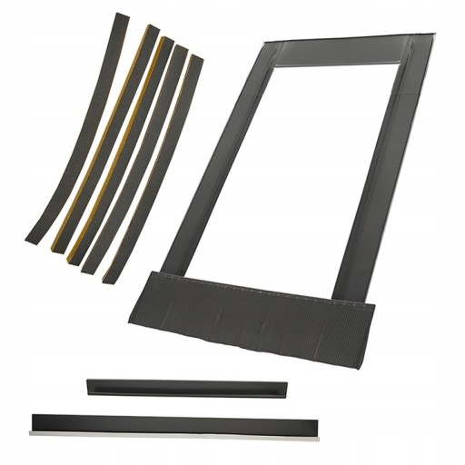 Okno dachowe PCV SKYLIGHT 78x118 + KOŁNIERZ RAL7043