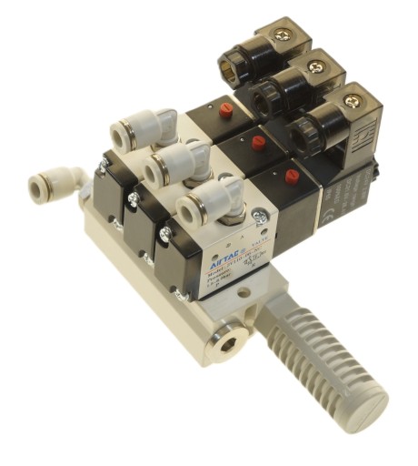 Wyspa 3 zaworowa AIRTAC Seria 100 3/2 NC - 1/8 - 12 V - 24V - 230 V