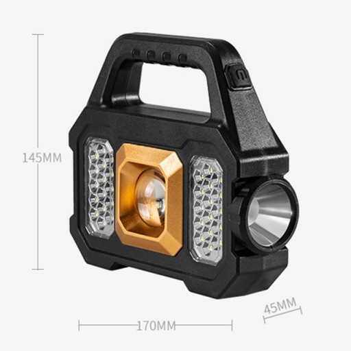 СОЛНЕЧНЫЙ КЕМПИНГОВЫЙ ФАКЕЛ LED COB USB