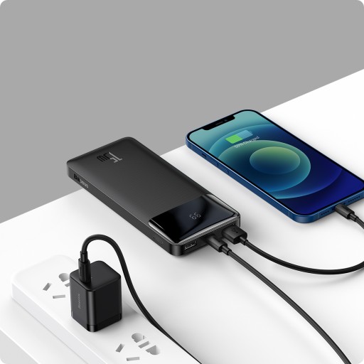 BASEUS POWER BANK 10000 мАч POWERBANK 15 Вт PD 3x USB USB-C TYPE-C 3A