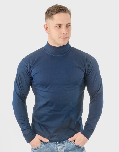 Элегантная мужская водолазка WXM 6XL синяя