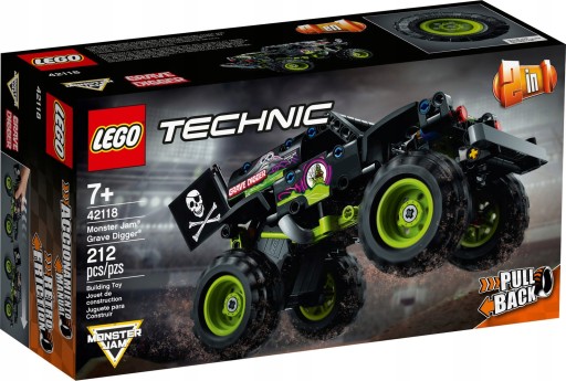 LEGO Technic 42118 Monster Jam Grave Digger Гонщик 2 в 1 + каталог Lego