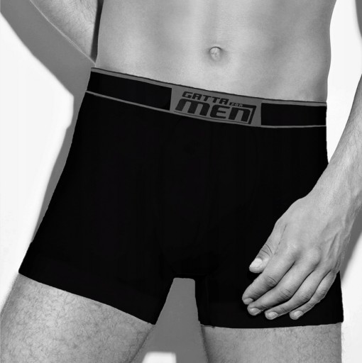3 МУЖСКИХ БОКСЕРА GATTA BOXER ХЛОПКОВЫЕ ЧЕРНЫЕ XL