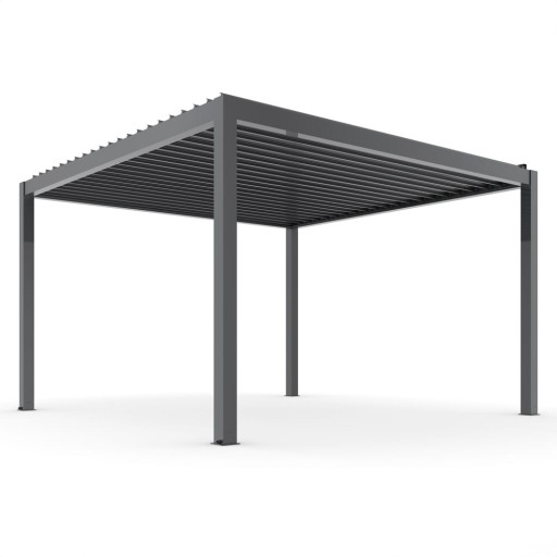 Pergola ogrodowa tarasowa altana aluminiowa 3x4m LED elektryczny dach