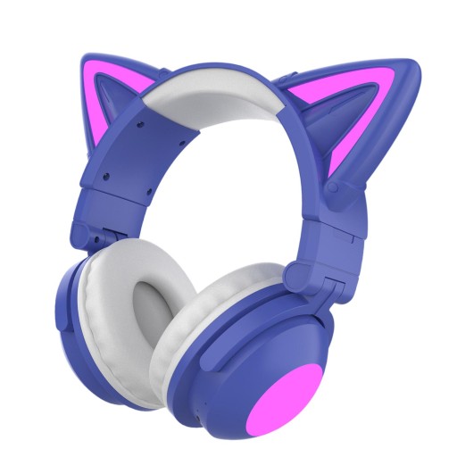 Светящиеся Bluetooth-гарнитуры с кошачьими ушками на внутриканальном наушнике