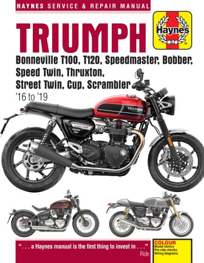 ДАННЫЕ РЕГУЛИРОВКИ МОТОЦИКЛА TRIUMPH STREET CUP