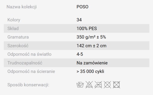 Tkanina Sztruks Tapicerski POSO 105 Miękki Wytrzymały Materiał Na Poduszki