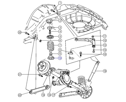 РЕЗИНОВЫЙ ИЗОЛЯТОР ЗАДНЕЙ ПРУЖИНЫ JEEP GRAND CHEROKEE WJ