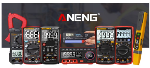 Автоматический мультиметр Aneng Q1 BLACK с ЖК-дисплеем True RMS