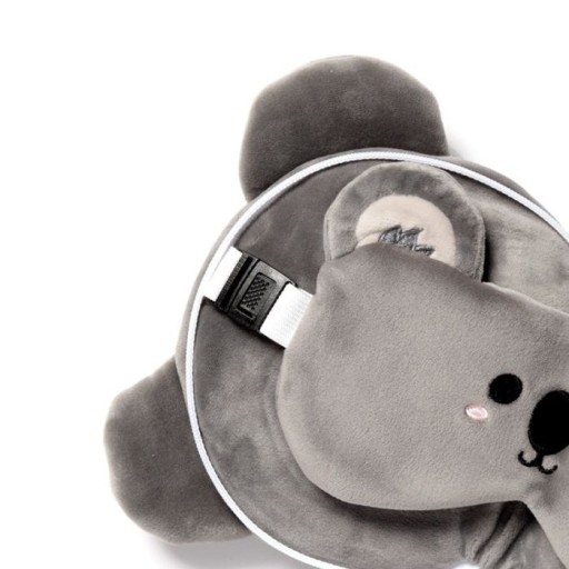 Мягкая дорожная подушка Relaxeazzz с повязкой на глаза - Koala