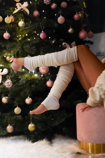 ЖЕНСКИЕ ШЕРСТЯНЫЕ ЛЕГГИНСЫ INTENSO LEGWARMERS CALF WARMERS РАЗМЕР UNI ECRU