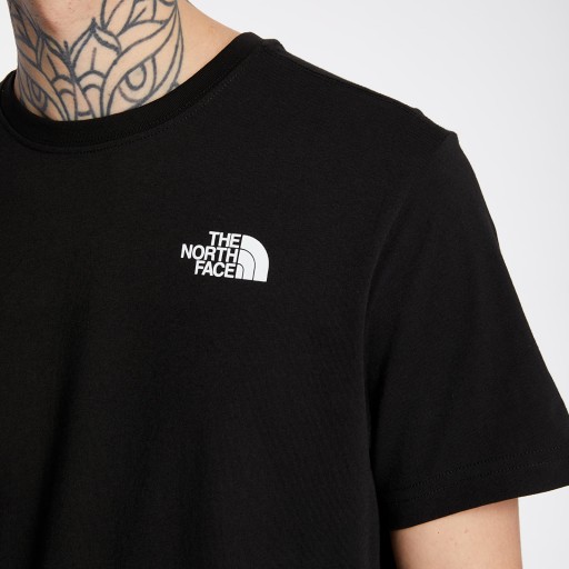 Черная мужская футболка The North Face, хлопковый логотип TNF