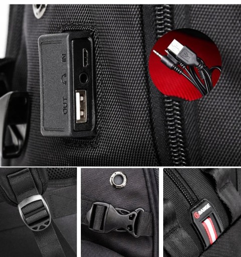 Рюкзак Bange для ноутбука BG-1905 17,3 см, USB большой емкости