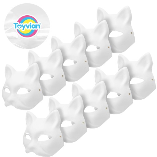 Therian Mask White Cat Товары для выпускного вечера 10 шт.