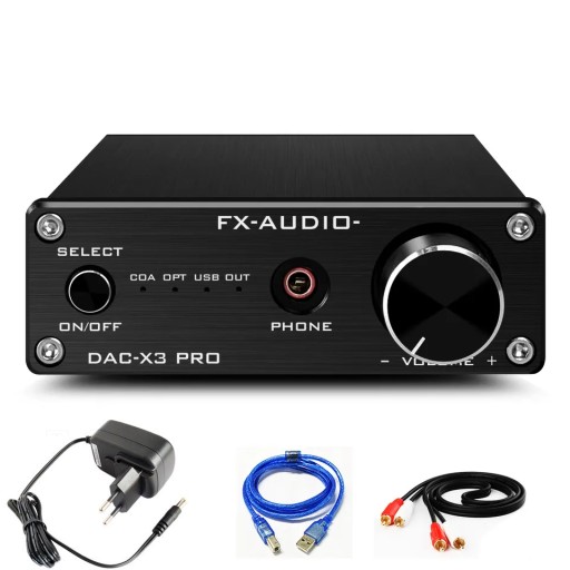АУДИО КОНВЕРТЕР ЦАП FX-AUDIO DAC-X3PRO УСИЛИТЕЛЬ ЗВУКОВАЯ КАРТА