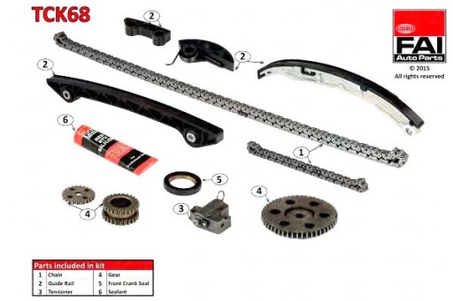 FAI AUTOPARTS ZESTAW ŁAŃCUCH ROZRZĄDU MAZDA 3 2.3