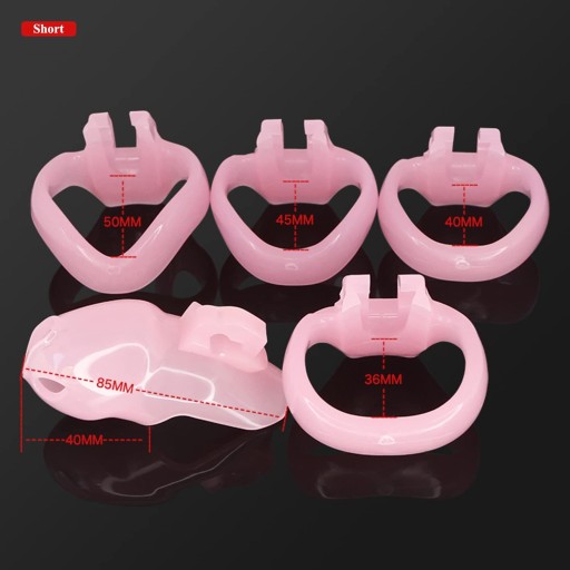 Маленькие розовые мужские поясные пояс Chastita 4 кольца