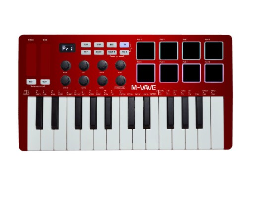 MIDI-КОНТРОЛЛЕР 25-КЛАВИАТУРНАЯ USB RGB-КЛАВИАТУРА