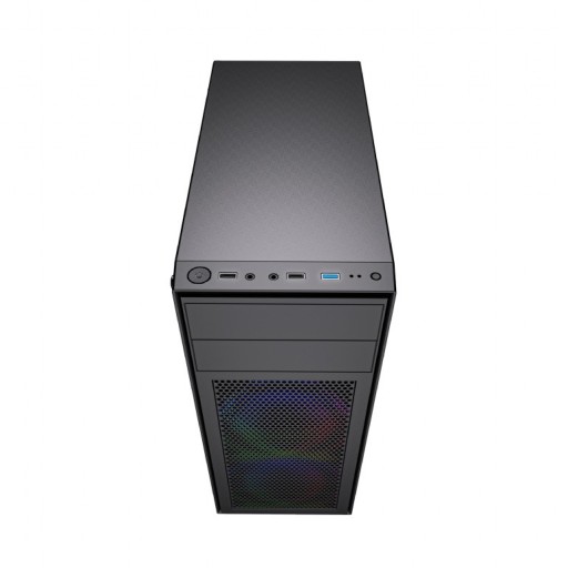 Корпус для игрового компьютера Fornax M100RGB RGB ATX со светодиодной подсветкой