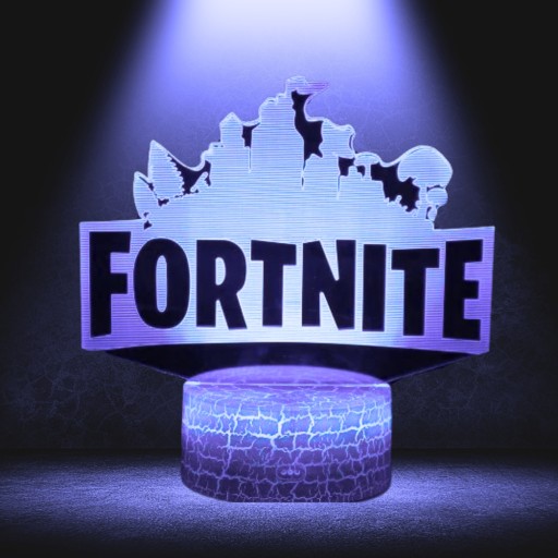 Настольная ночная лампа для детей Fortnite Battle Royale LED 3D + пульт дистанционного управления