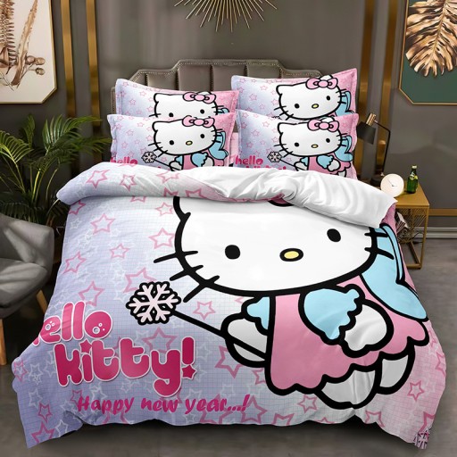 КОМПЛЕКТ ПОСТЕЛЬНОГО ПРИНАДЛЕЖНОСТИ, НАВУШКА 200х220 HELLO KITTY
