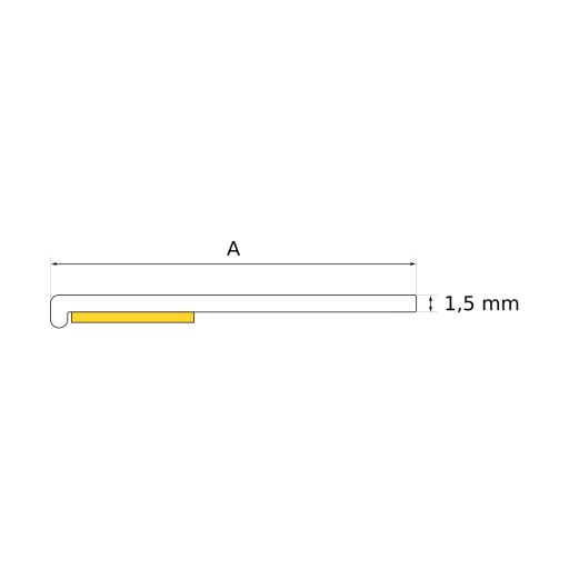 Listwa Maskująca do Okien Płaskownik 30mm PCV 10mb
