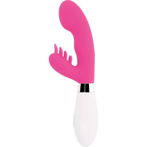 GLOSSY - WIBRATOR ELVIS KRÓLICZEK G-SPOT RÓŻOWY