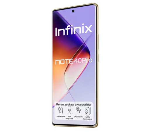 Смартфон Infinix Note 40 Pro, 12/256 ГБ, зеленый + индуктивное зарядное устройство 15 Вт