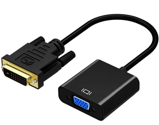 Кабель-переходник DVI-D DVI 24+1 PIN на VGA 15PIN 30 см