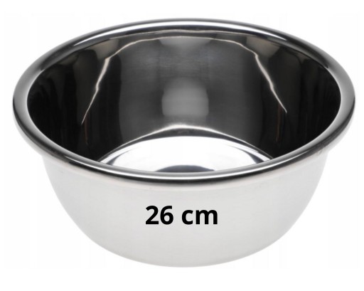 MISKA STALOWA Głęboka KUCHENNA STAL NIERDZEWNA 26 cm