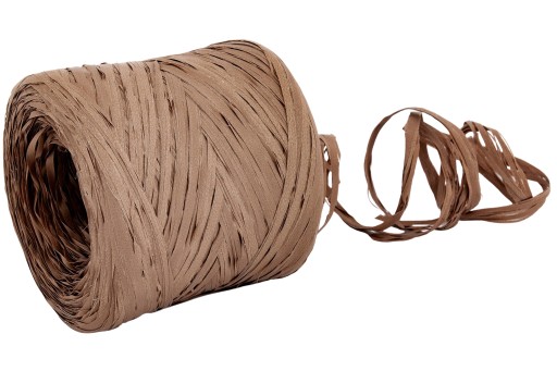 Лента СИНТЕТИЧЕСКАЯ РАФИЯ 1см/200м Оливковая