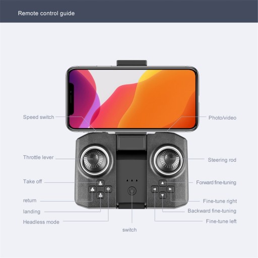 Новый дрон XT6 4K с двойной камерой HD WIFI